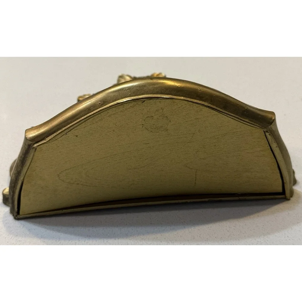 Vtg 1978 Homco Gold Plastic Wall Pocket Shelf Resin Planter‎ Hollywood Regency